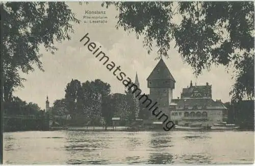 Konstanz - Rheintorturm - Lesehalle - Verlag Gottlob Grützmann Konstanz