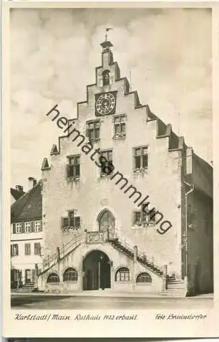 Karlstadt - Rathaus - Foto-Ansichtskarte - Verlag Braunstorfer Karlstadt