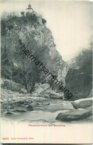 Passeierschlucht - Zenoburg - AK ca. 1900 - Verlag Photoglob Co Zürich