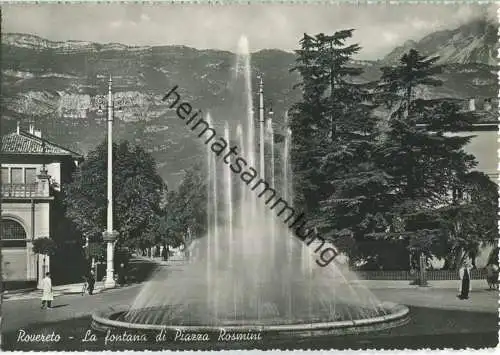 Rovereto - La fontana di Piazza Rosmini - Foto-Ansichtskarte Grossformat - Verlag M. P. Rovereto