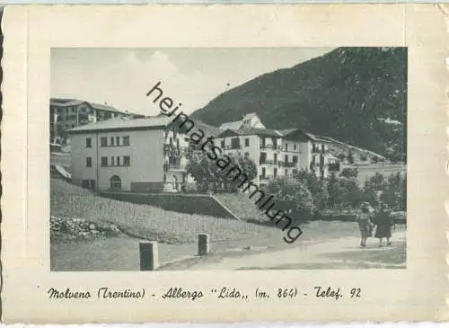 Molveno - Albergo Lido - AK-Grossformat - Verlag Carlo Valentini Trento
