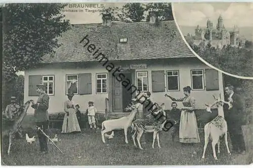 Braunfels - Forsthaus im Tiergarten - Rotwild - Verlag Heinr. Mehl Braunfels 1908