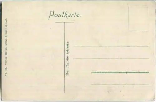 Braunfels - Forsthaus im Tiergarten - Rotwild - Verlag Heinr. Mehl Braunfels 1908