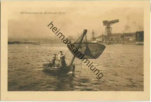 Hamburg - Hafen - Wurfnetzfischer - Verlag Nieting Hamburg