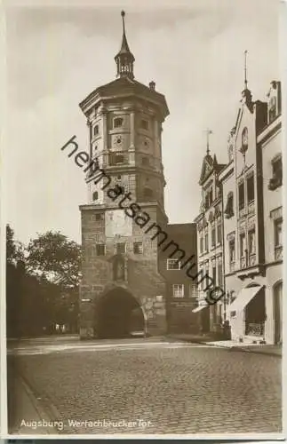 Augsburg - Wertachbrucker Tor - Foto-Ansichtskarte