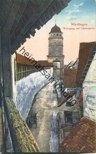 Nördlingen - Wehrgang mit Löpsinger Tor