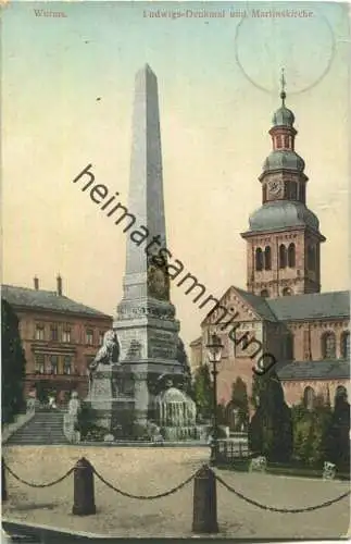 Worms - Ludwigs-Denkmal - Martinskirche - Verlag Schneider Worms