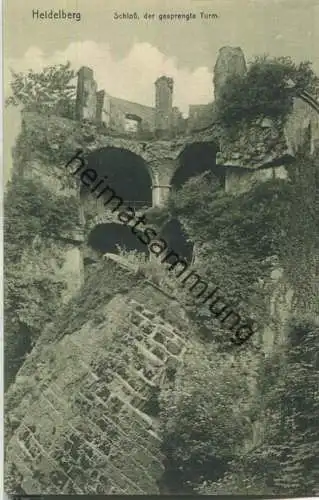 Heidelberg - Schloss - gesprengter Turm - Verlag Knackstedt & Näther Hamburg