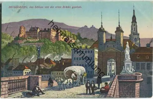 Heidelberg - Schloss - Künstlerkarte - Verlag Vogt Heidelberg