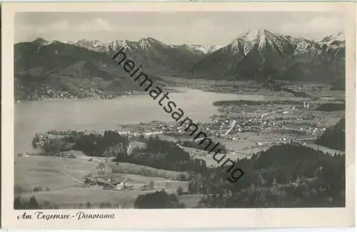 Tegernsee - Panorama - Foto-Ansichtskarte - Verlag J. Feldbauer München