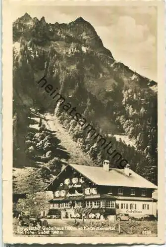 Berggasthof Giebelhaus - Hintersteinertal - Foto-Ansichtskarte - Verlag Franz Milz Füssen