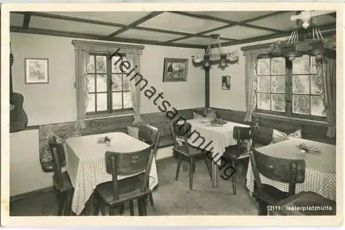 Iselerplatz-Hütte über Oberjoch bei Hindelang - Anton Socher - Foto-Ansichtskarte - Verlag F. und E. Heimhuber Sonthofen
