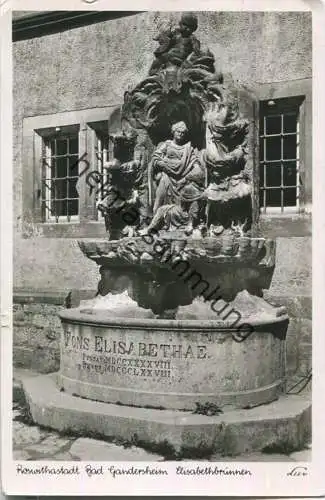 Bad Gandersheim - Elisabethbrunnen - Foto-Ansichtskarte - Verlag LUX Hannover