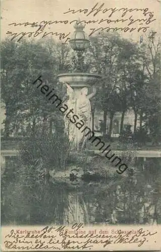 Karlsruhe - Fontaine auf dem Schlossplatz