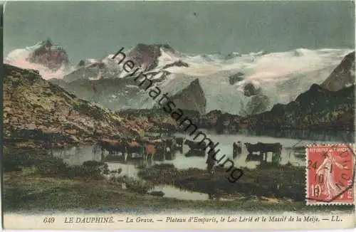 Le Dauphine - La Grave - Plateau d'Emparis - Le Lac Lerie et le Massif de la Meije