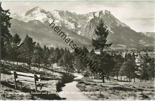 Farchant - Philosophenweg nach Garmisch - Foto-AK 50er Jahre - Verlag M. Lorenz Farchant