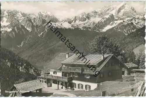 Berggasthof Eckbauer - Foto-Ansichtskarte 50er Jahre - Verlag J. Porer & Sohn Garmisch-Partenkirchen