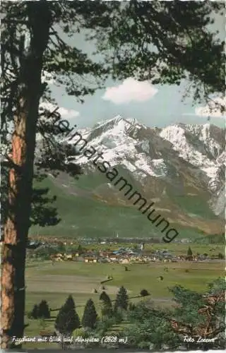 Farchant - Blick auf die Alpspitze - Foto-AK 50er Jahre - Verlag M. Lorenz Farchant