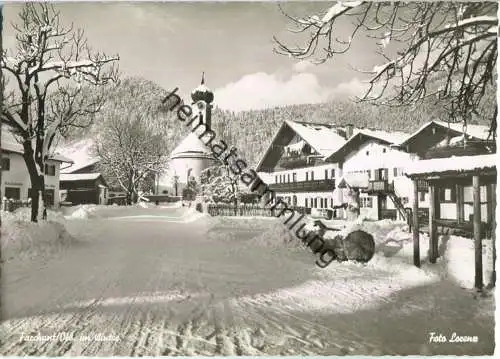 Farchant - Dorfstrasse - Foto-AK Grossformat 50er Jahre - Verlag M. Lorenz Farchant