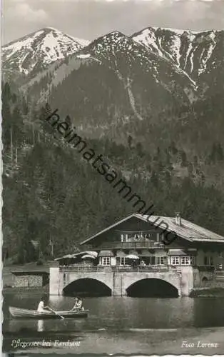 Pflegersee - Gasthof - Foto-Ansichtskarte 50er Jahre - Verlag M. Lorenz Farchant