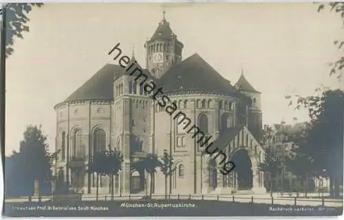 München - St. Rupertuskirche - erbaut von Prof. Dr. Gabriel von Seidl München - Verlag Robert von der Burg Durlach 1906