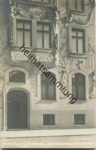 München - Haus an der Arzisstrasse - Fassade - erbaut von Prof. Dr. Friedrich von Thiersch München