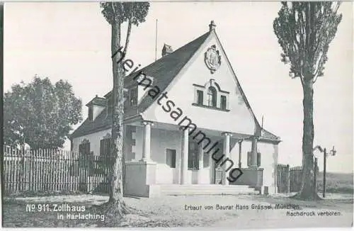 München - Zollhaus in Harlaching - erbaut von Baurat Hans Grässel München - Verlag Robert von der Burg Durlach 1907
