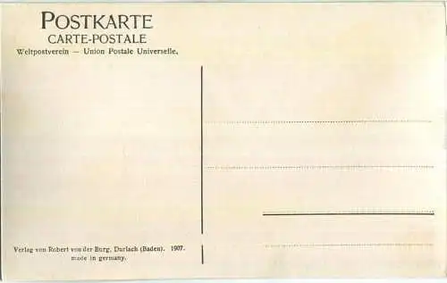 München - Max-Josef-Brücke - Das Feuer - erbaut von Prof. Th. Fischer Stuttgart - Verlag Robert von der Burg Durlach