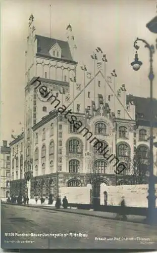 München - Neuer Justizpalast - Mittelbau - erbaut von Prof. Dr. Friedrich von Thiersch München