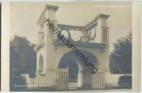 Karlsruhe - Jubiläums-Gebäude - Erbaut von Professor Ratzel Karlsruhe - Verlag Robert von der Burg Durlach 1906