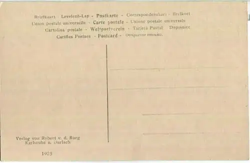 Karlsruhe - Melanchtonplatz - Erbaut von Professor Billing Karlsruhe - Verlag Robert von der Burg Durlach 1906