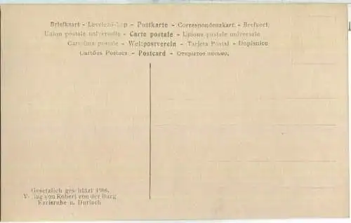 Karlsruhe - Jubiläums-Ausstellung - von Professor Billing Karlsruhe - Verlag Robert von der Burg Durlach 1906