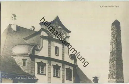 Mainz - Volksbank - Erbaut von Professor Ratzel Karlsruhe - Verlag Robert von der Burg Durlach 1905