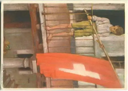 Bundesfeier-Postkarte 1931 - 10 Cts - Für die Hochgebirgsbewohner bei Naturkatastrophen - Sturmschäden im Entlebuch