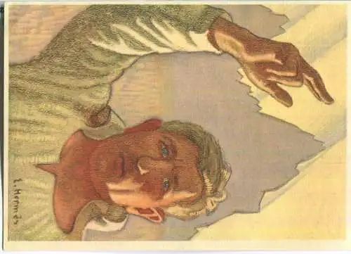 Bundesfeier-Postkarte 1936 - 10 Cts - Für die Bekämpfung der Tuberkulose - Schwörender Senn