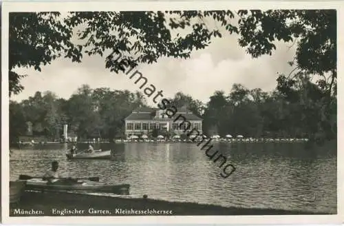 München - Kleinhesseloher See - Foto-Ansichtskarte - Verlag M. Saidle München