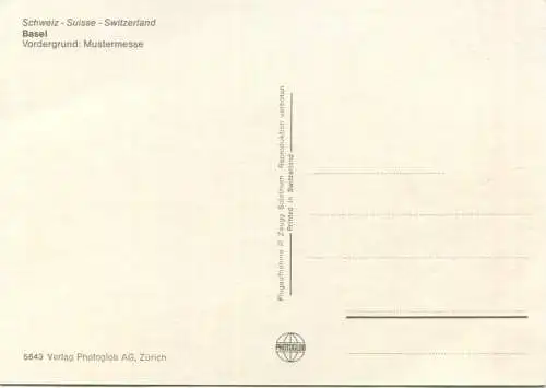 Basel - Mustermesse - AK Grossformat - Flugaufnahme P. Zaugg Solothurn