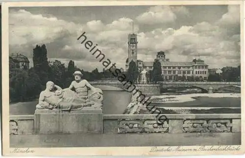 München - Deutsches Museum - Reichenbachbrücke - Verlag Emil Köhn München