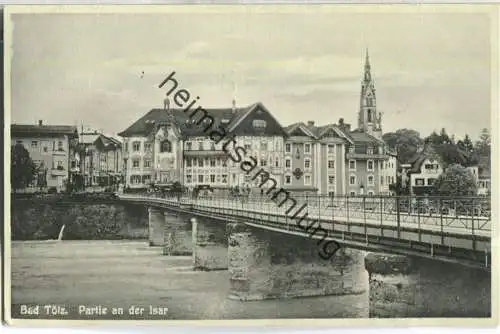 Bad Tölz - Isarbrücke - Verlag Jakob Feldbauer München