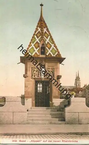 Basel - Käppeli auf der neuen Rheinbrücke - Edition Photoglob Co. Zürich