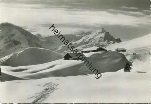 Alp Lüsch - Berghaus Pension Rest. Alpenblick - Besitzer A. Gantenbein - Foto-AK Grossformat - Verlag Foto-Gross St. Gal