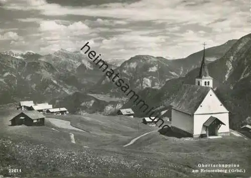 Obertschappina am Heinzenberg - Foto-AK Grossformat - Verlag Foto-Gross St. Gallen gel. 1955