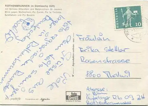 Rothenbrunnen - AK Grossformat - Verlag Foto-Gross St. Gallen gel. 1966