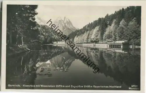 Garmisch - Rissersee - Foto-Ansichtskarte - Verlag Schöllhorn Innsbruck