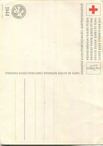Bundesfeierkarte 1944 - Für das Schweizerische Rote Kreuz - Verlag Wassermann AG Basel