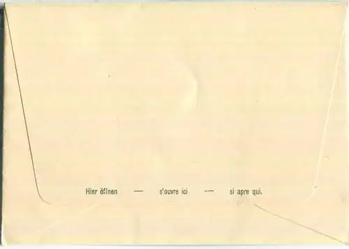 Ausstellungsbrief - Markenhaus Ernst Zumstein Bern - Helvetia-Brustbild 10 Cts. rot und 5 Cts Tellknabe