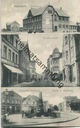 25355 Barmstedt - Schulhaus - Reichenstrasse - Markt und Kuhberg - Verlag E Ehmling Hamburg