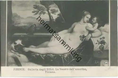 Firenze - Galleria degli Uffizi - La Venere dell' amorino Tiziano