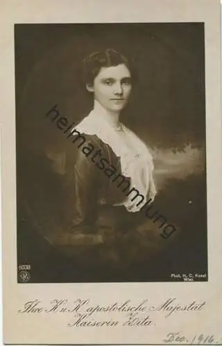 Österreich - K. u. K. apostolische Majestät Kaiserin Zita - Verlag NPG - Phot. H. C. Kosel Wien