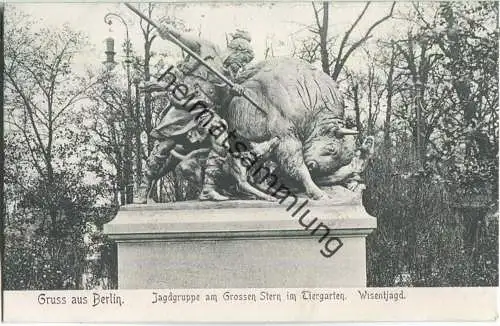 Berlin - Jagdgruppe am Grossen Stern - Wisentjagd